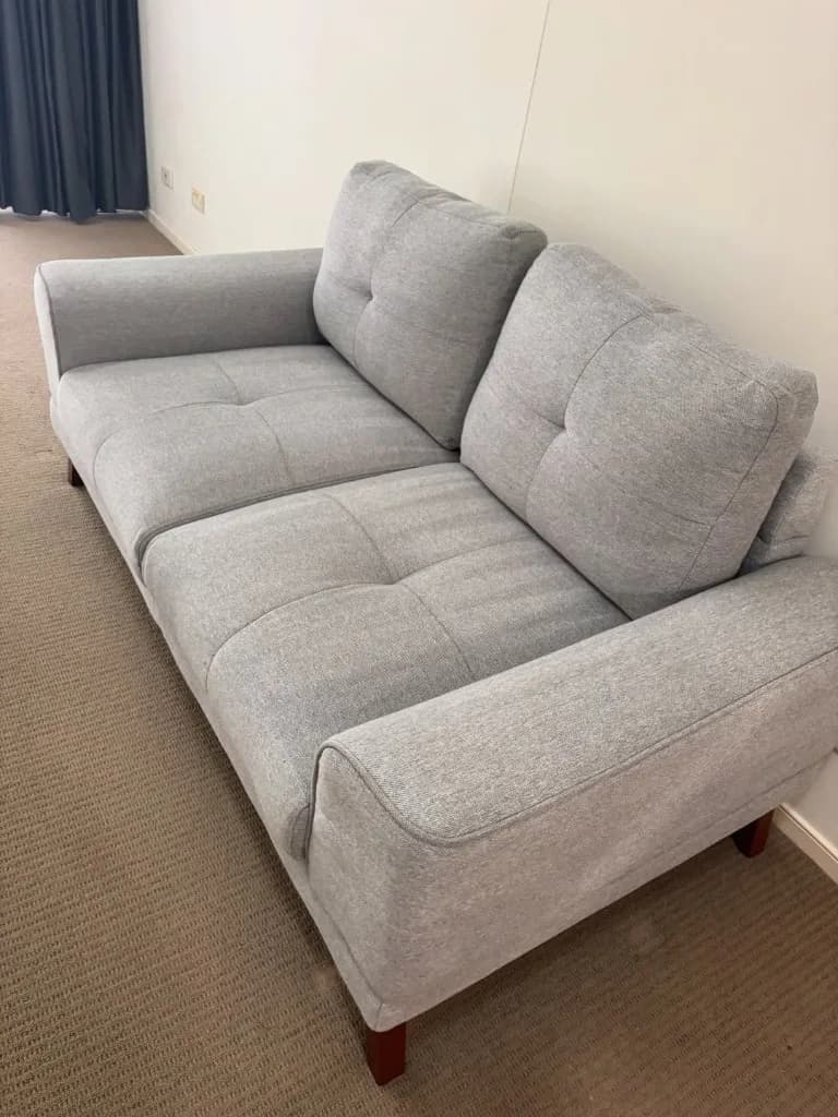After couch cleaning
