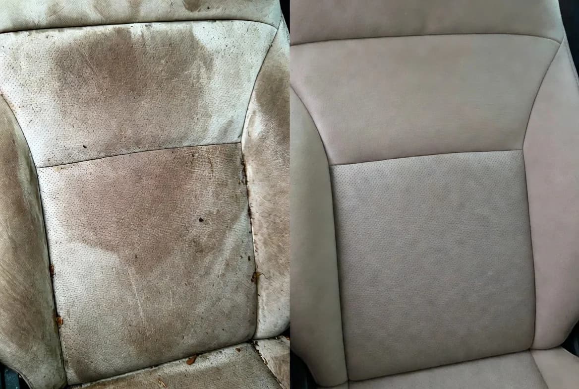 Car seat cleaning service showcase